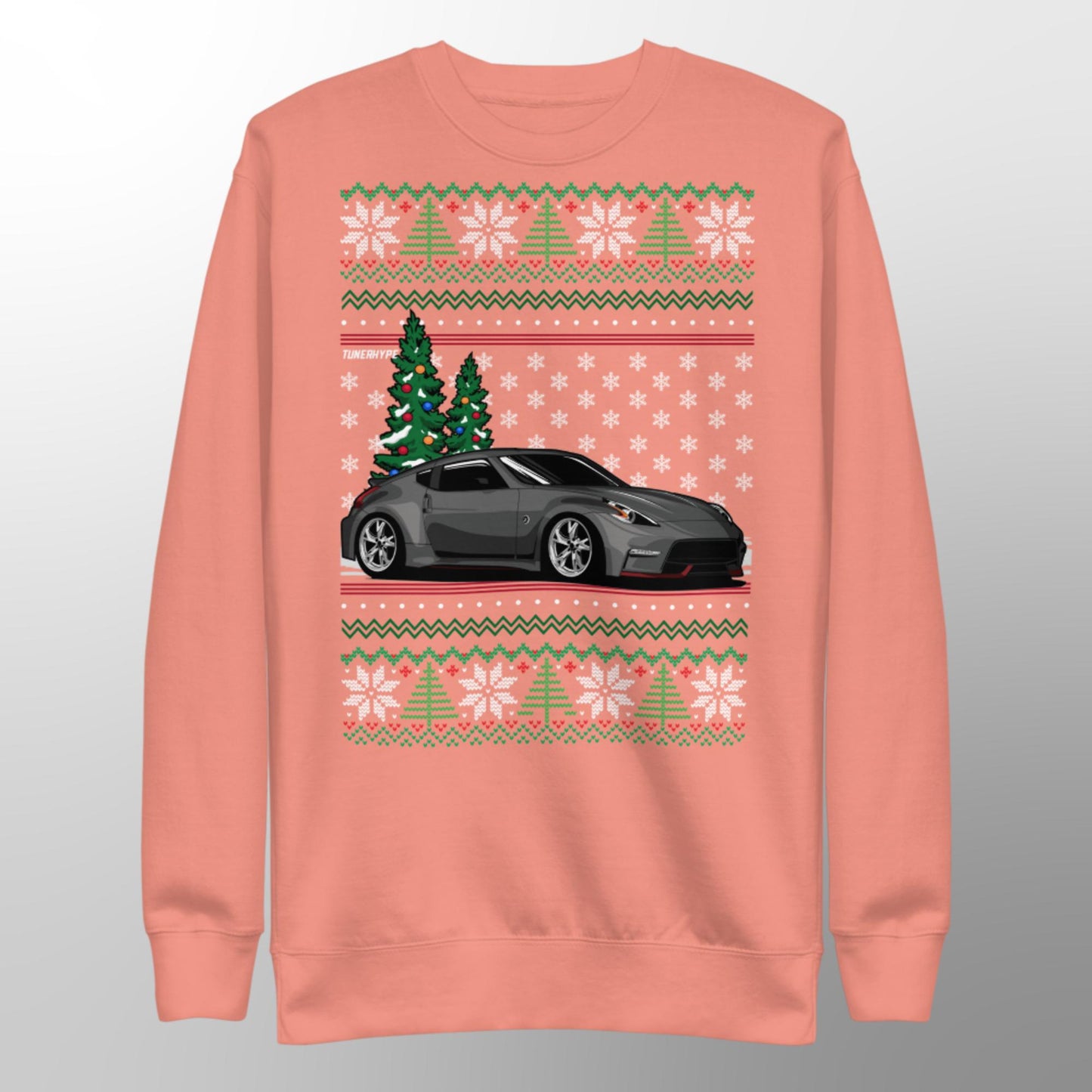 Ugly Christmas Sweater - Nissan 370z in Gray