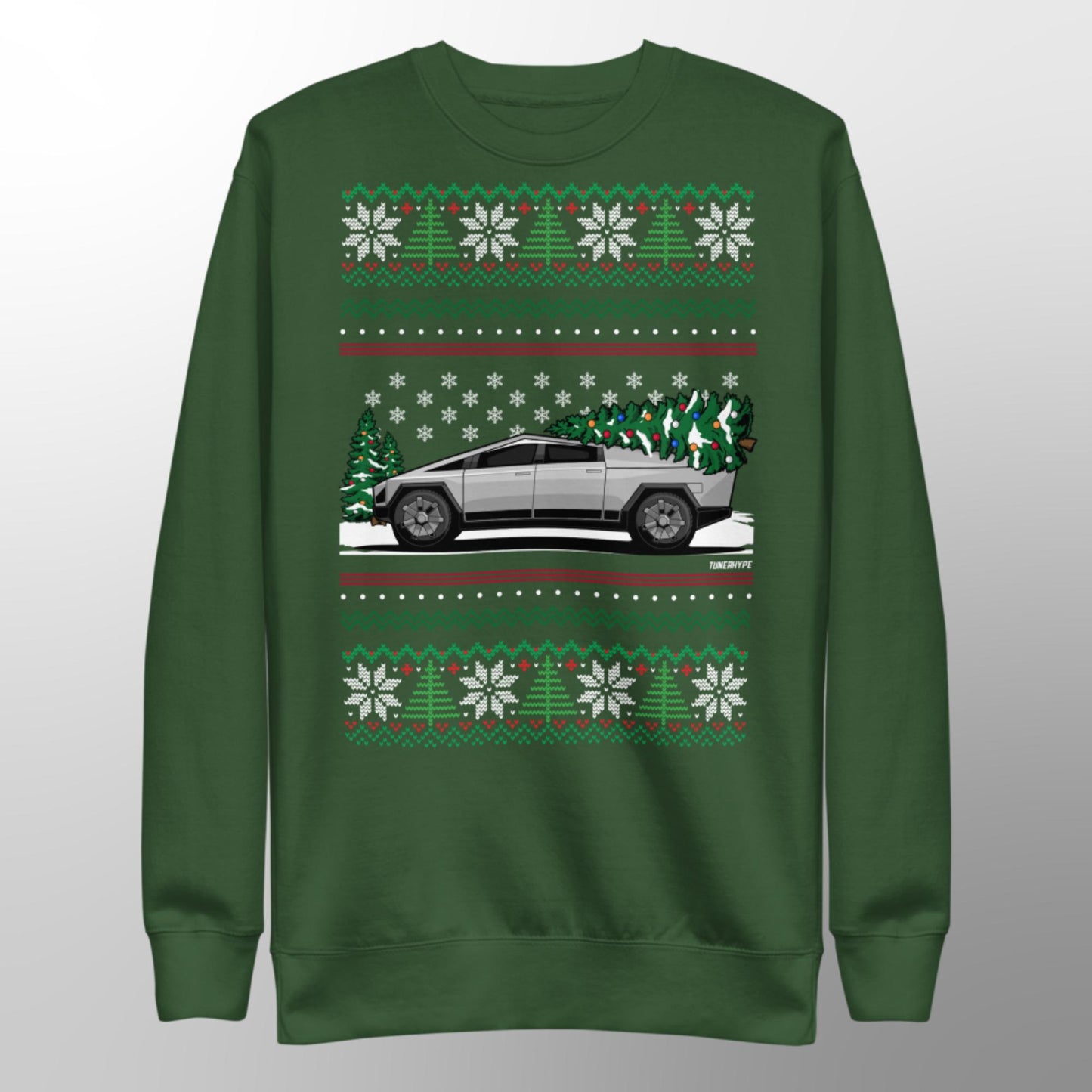 Ugly Christmas Sweater - Tesla Cybertruck