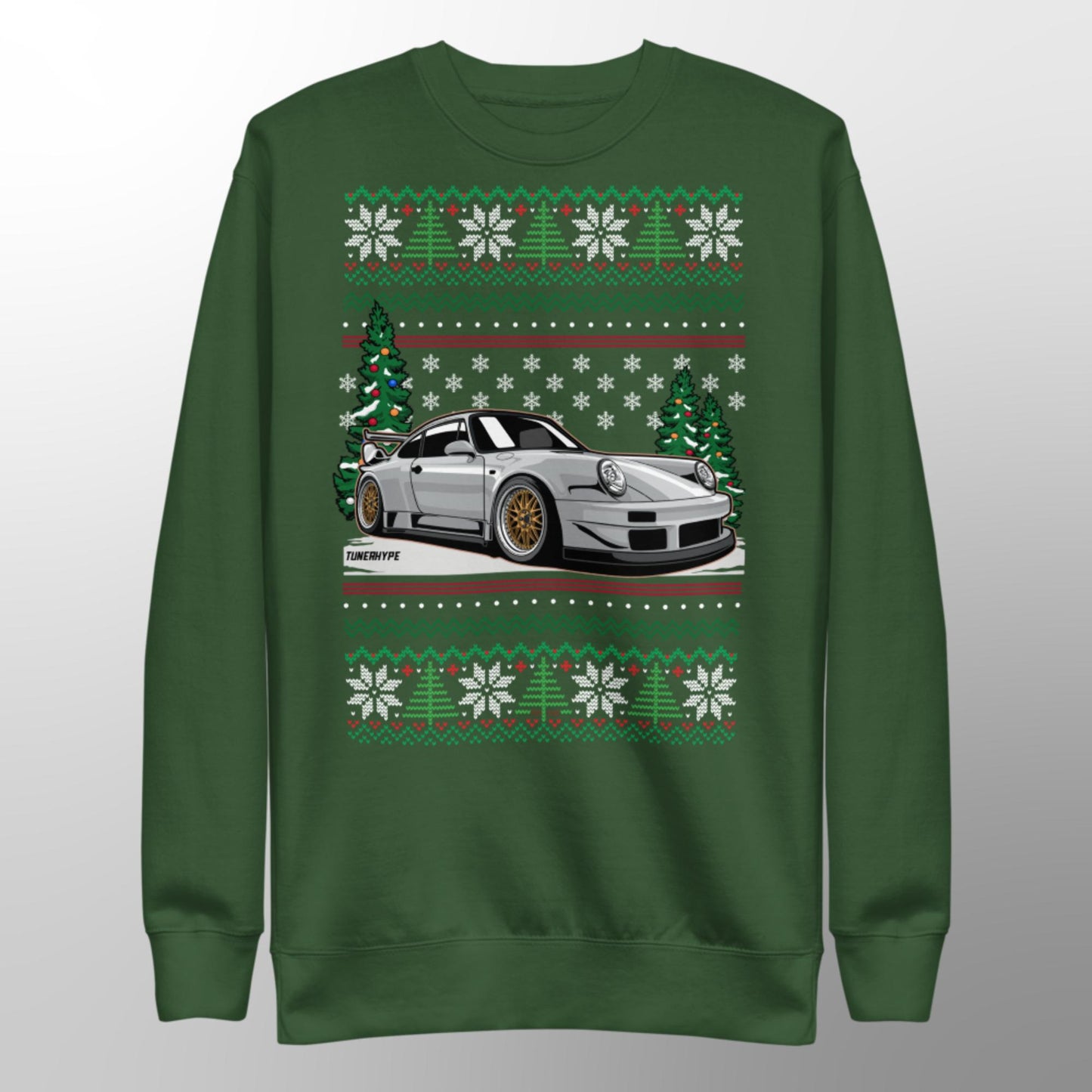Ugly Christmas Sweater - Porsche 911 964 Grey