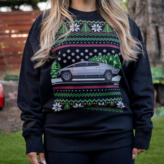 Ugly Christmas Sweater - Tesla Cybertruck