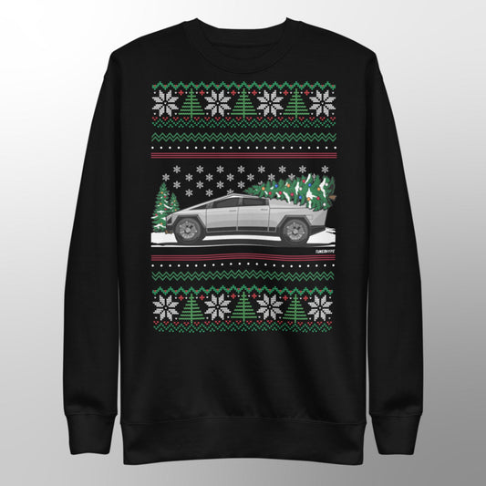 Ugly Christmas Sweater - Tesla Cybertruck