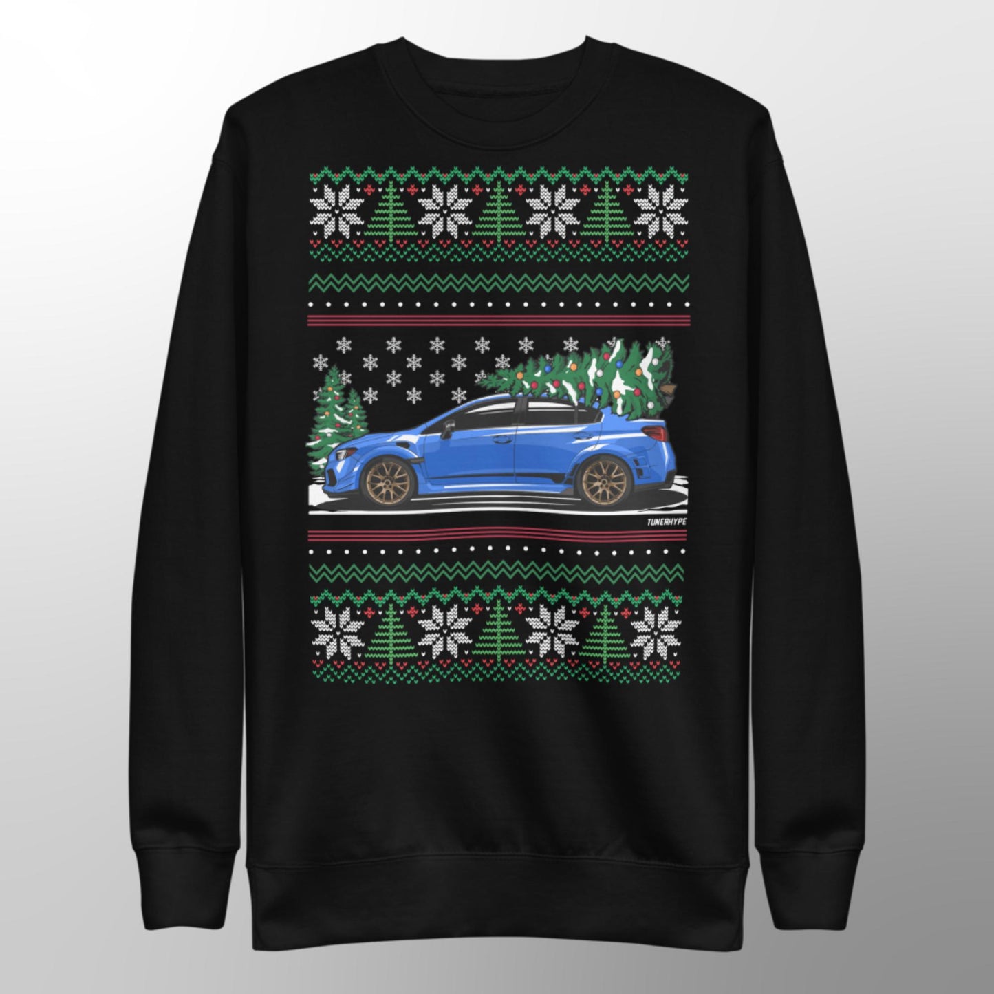 Ugly Christmas Sweater Subaru WRX STI tunerhype