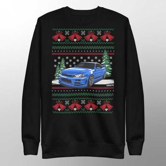 Ugly Christmas Sweater - Nissan Skyline R34 GT-R