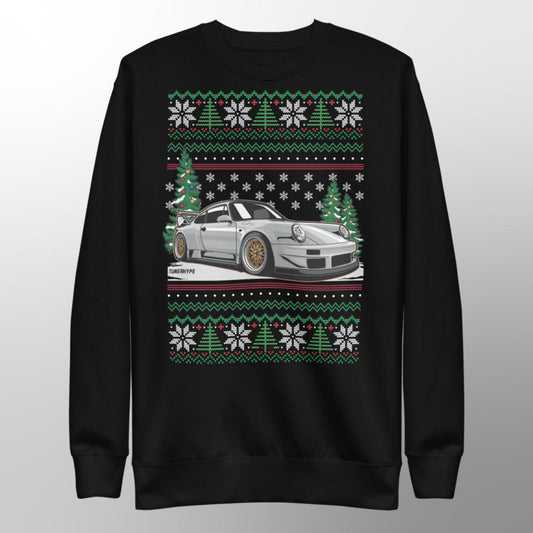 Ugly Christmas Sweater - Porsche 911 964 Grey