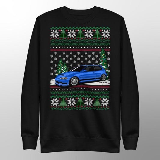 Ugly Christmas Sweater - Honda Civic EG