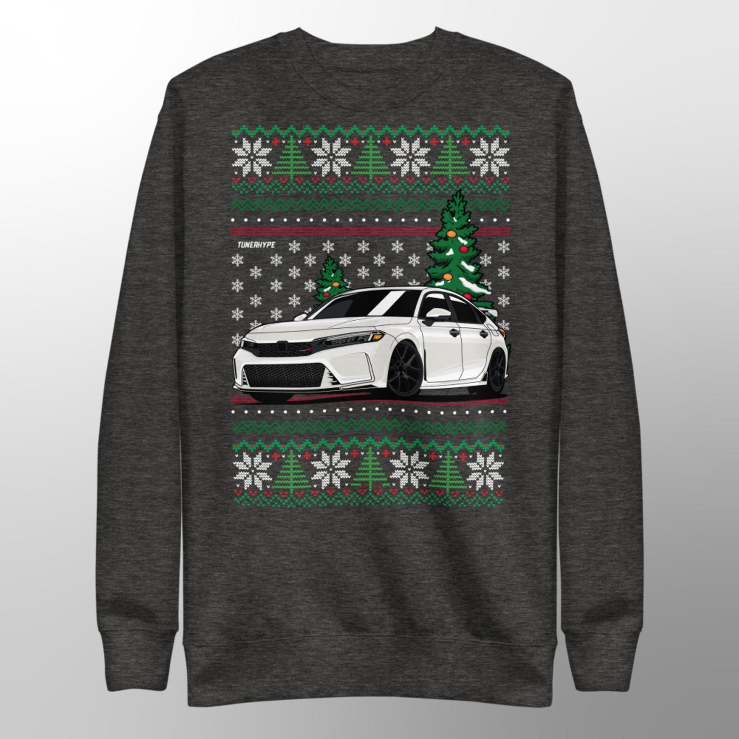 Ugly Christmas Sweater - Honda Civic Type R in White (FL5)