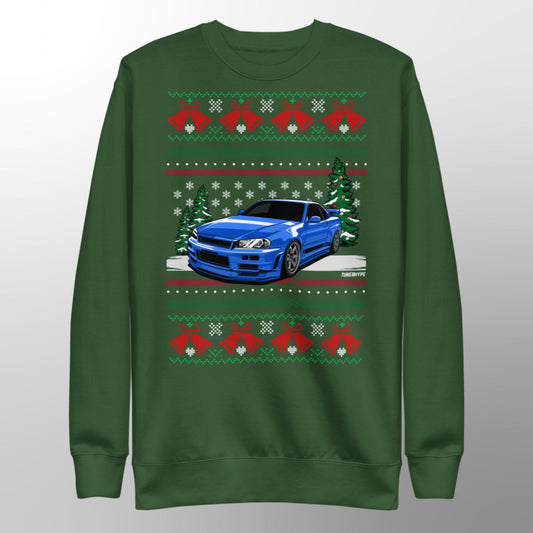 Ugly Christmas Sweater - Nissan Skyline R34 GT-R