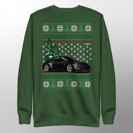 Ugly Christmas Sweater - Nissan 370z in Black